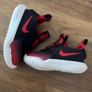 Nike Black and Red Flex Runner Baby Shoes